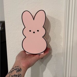 Pink Bunny Peep Soap Holder
